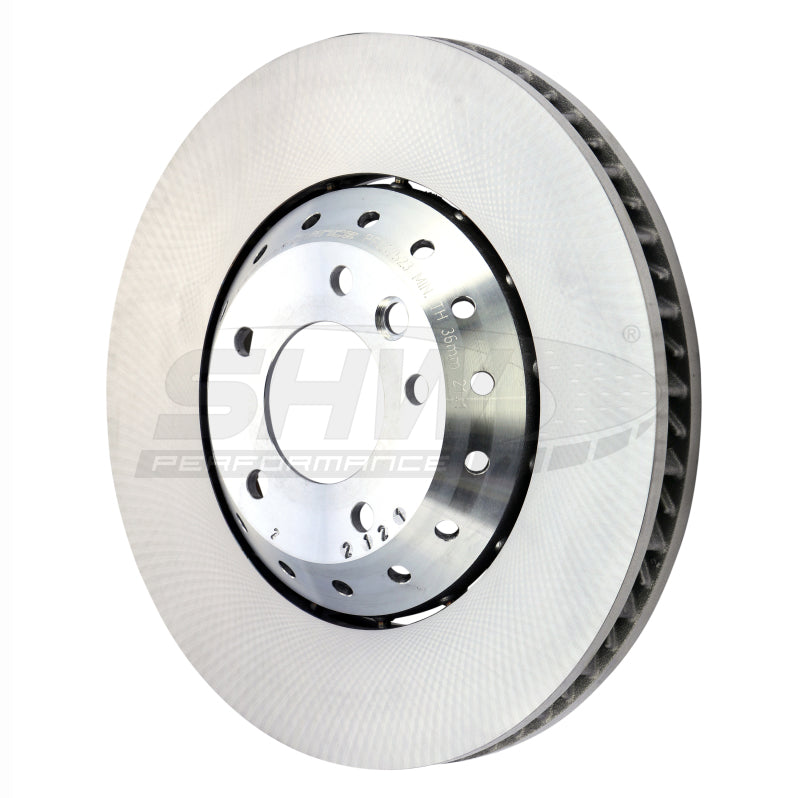 SHW 15-18 Porsche Cayenne GTS w/19in Wheel w/o Ceramics Left Frt Smooth LW Brake Rotor (95835140350) SHW Performance Brake Rotors - OE AXOPROS