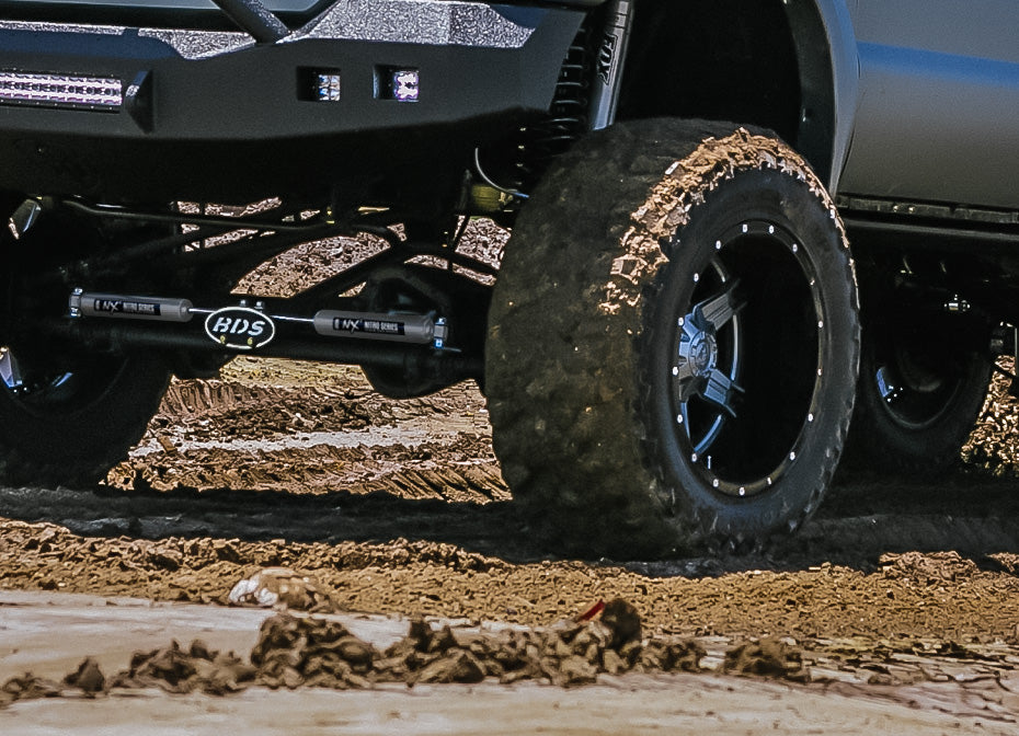 Single Steering Stabilizer Kit W/ NX2 Shock - Chevy/GMC Truck (73-87) And SUV (69-91) 4WD - WithOut OE Stabilizer BDS Suspension Steering Stabilizer Hardware Kit  AXOPROS