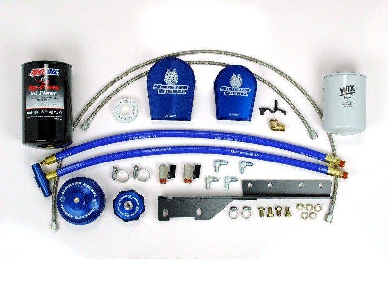 Sinister Diesel 03-07 Ford 6.0L Oil Filter & Coolant Filtration System Sinister Diesel Oil Filter Other  AXOPROS