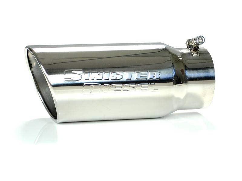 Sinister Diesel Universal Polished 304 Stainless Steel Exhaust Tip (4in to 5in) Sinister Diesel Tips AXOPROS