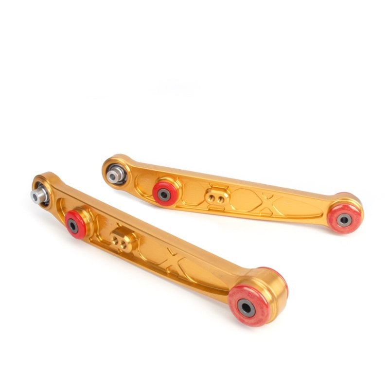 Skunk2 Honda/Acura EG/DC Alpha Series Rear Lower Control Arm Set - Gold Skunk2 Racing Control Arms  AXOPROS