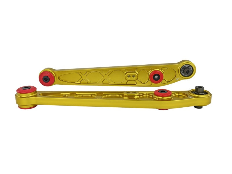 Skunk2 Honda/Acura EK Alpha Series Rear Lower Control Arm Set - Gold Skunk2 Racing Control Arms AXOPROS