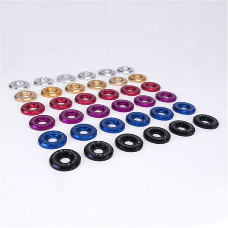 Skunk2 Large Fender Black Anodized Washer Kit (6 Pcs.) Skunk2 Racing Hardware Kits - Other AXOPROS