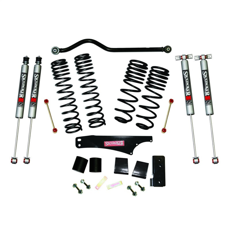 Skyjacker 2007-2018 Jeep Wrangler JK 4 Door 4WD Long Travel 3.5in-4in Lift Kit w/M95 Monotube Shocks Skyjacker Lift Kits  AXOPROS