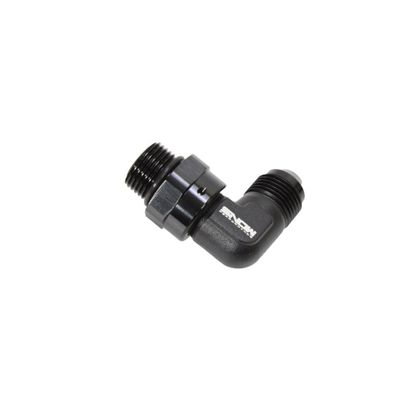 Snow -8 ORB to -8AN 90 Degree Swivel Fitting (Black) Snow Performance Fittings AXOPROS