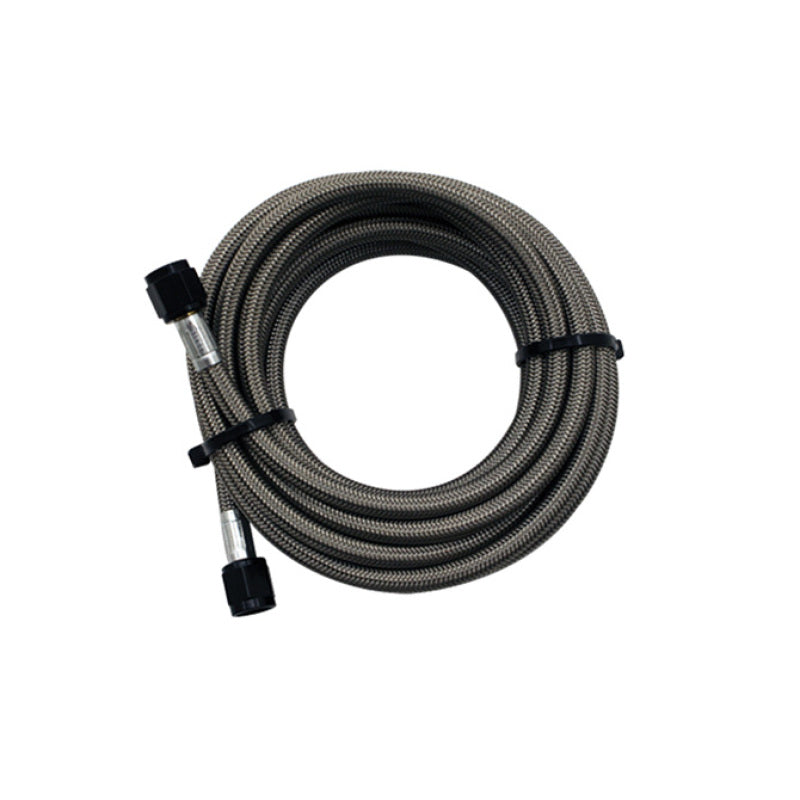 Snow Performance 15ft Braided Stainless Line (Black) w/ -4AN Fittings (NX Version) Snow Performance Injection Pump Components AXOPROS