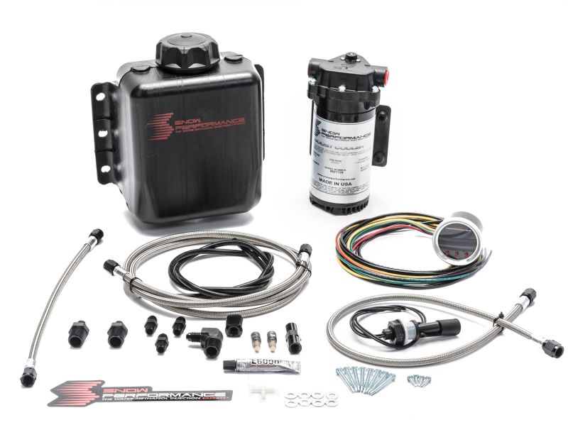 Snow Performance Stg 2 Boost Cooler F/I Prog. Water Injection Kit (SS Braided Line 4AN Fittings) Snow Performance Water Meth Kits  AXOPROS