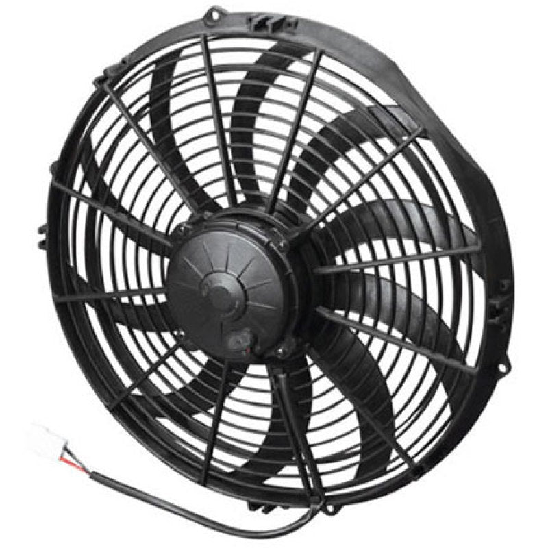 SPAL 1864 CFM 14in High Performance Fan - Pull/Curved (VA08-AP71/LL-53A) SPAL Fans & Shrouds  AXOPROS