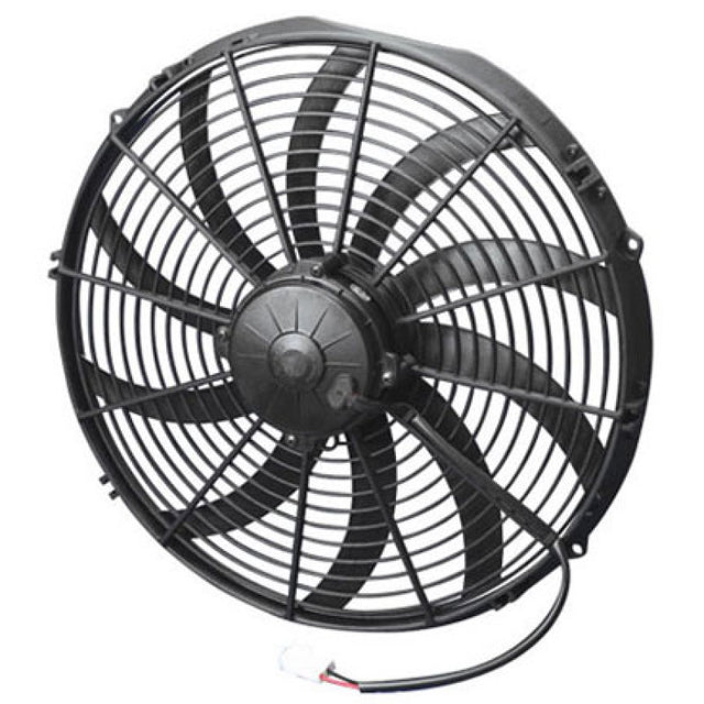 SPAL 2024 CFM 16in High Performance Fan - Pull/Curved (VA18-AP71/LL-59A) SPAL Fans & Shrouds  AXOPROS