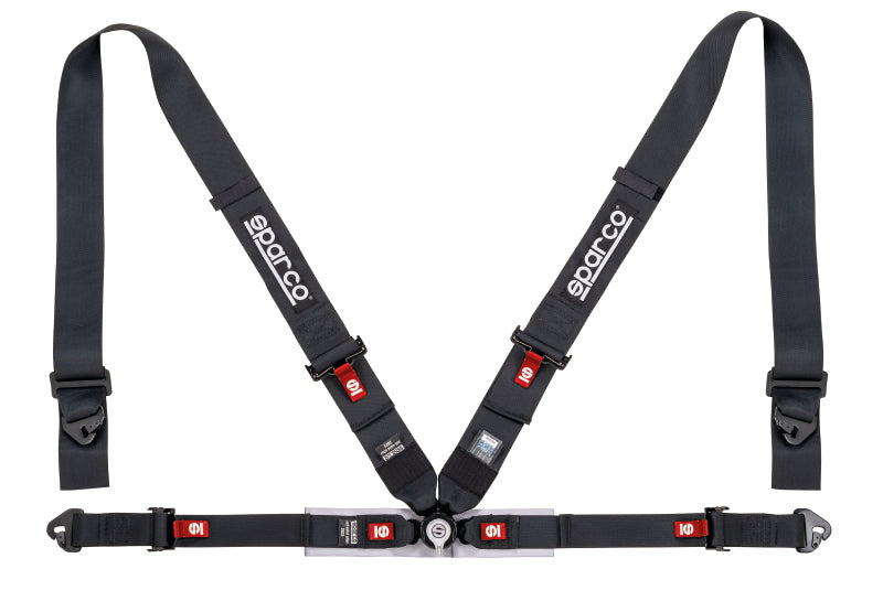 Sparco Belt 4Pt 3in/2in Competition Harness - Black SPARCO Seat Belts & Harnesses  AXOPROS