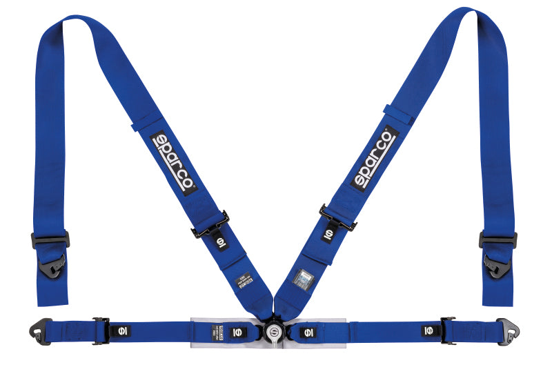 Sparco Belt 4Pt 3in/2in Competition Harness - Blue SPARCO Seat Belts & Harnesses AXOPROS
