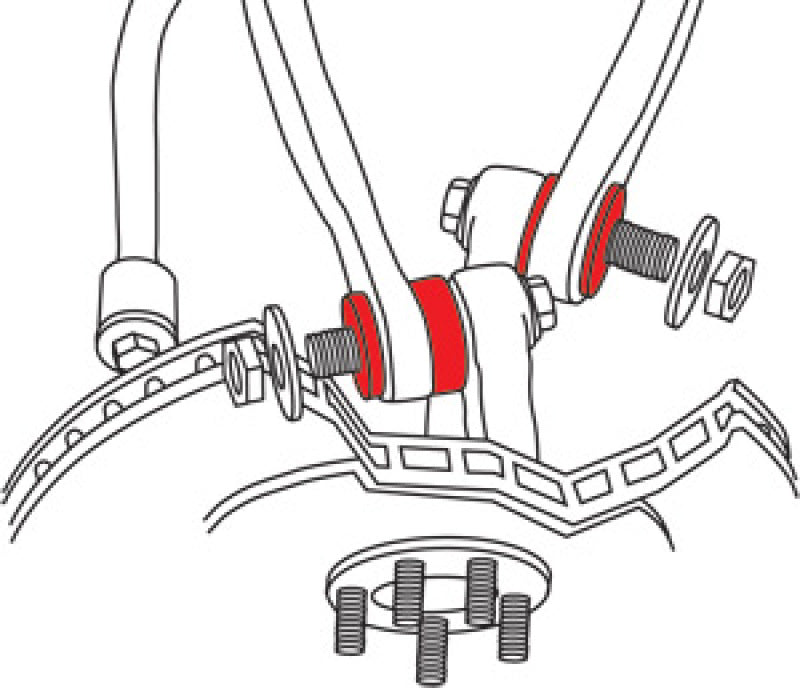 SPC Performance 05-12 Chrysler 300/Charger/09-12 Challenger Rear Upper Control Arm Bushing Kit SPC Performance Control Arms AXOPROS