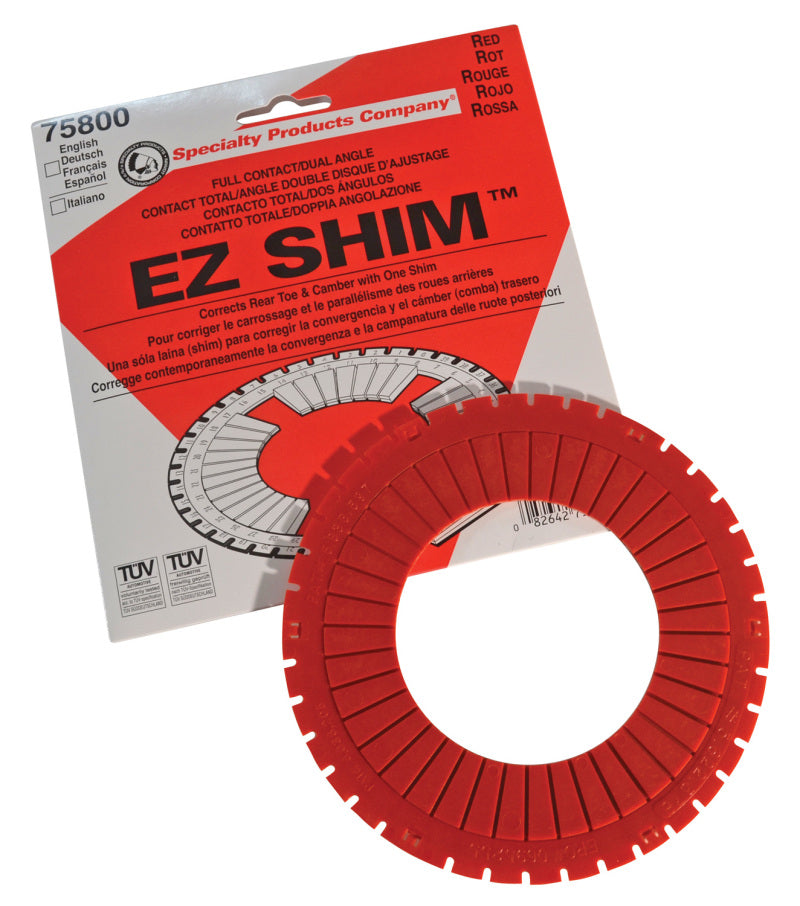 SPC Performance EZ Shim Dual Angle Camber/Toe Shim (Red) SPC Performance Alignment Kits AXOPROS