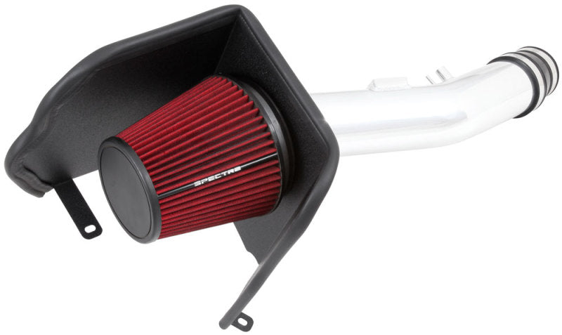 Spectre 10-18 Toyota FJ 10-15 4Runner V6-4.0L F/I Air Intake Kit - Polished w/Red Filter Spectre Cold Air Intakes AXOPROS