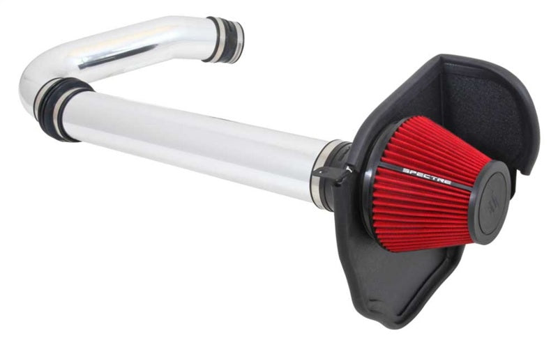 Spectre 11-17 Challenger/Charger 3.6L Air Intake Kit - Polished w/Red Filter Spectre Cold Air Intakes  AXOPROS