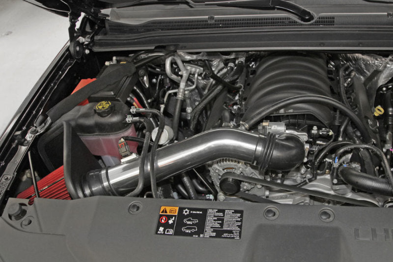 Spectre 14-15 GM Silverado/Sierra V8-5.3L F/I Air Intake Kit - Polished w/Red Filter Spectre Cold Air Intakes AXOPROS