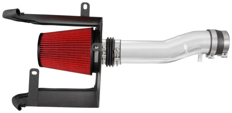 Spectre 16-18 Toyota Tacoma V6-3.5L F/I Air Intake Kit - Polished w/Red Filter Spectre Cold Air Intakes AXOPROS