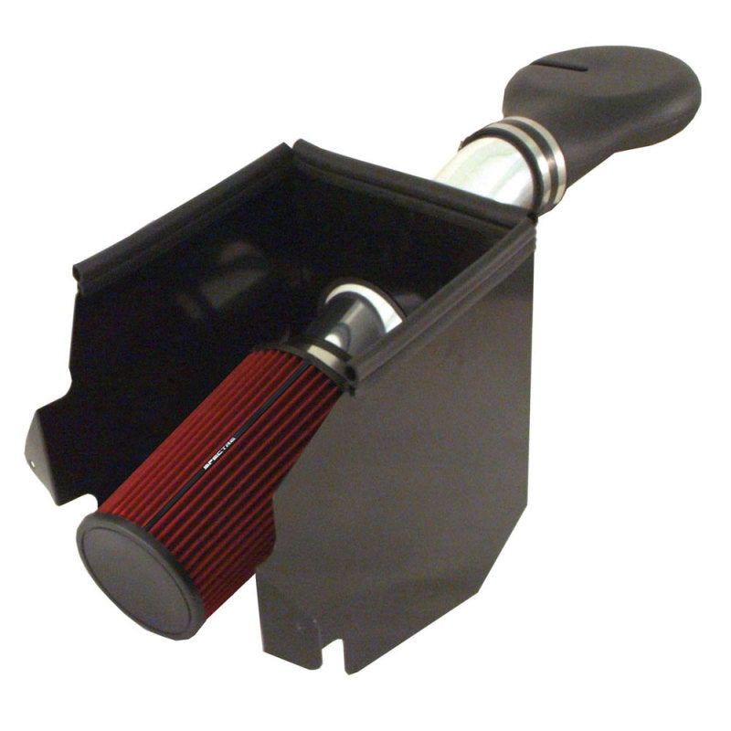 Spectre 94-01 Dodge RAM 1500/2500 V8-5.2/5.9L F/I Air Intake Kit - Polished w/Red Filter Spectre Cold Air Intakes AXOPROS