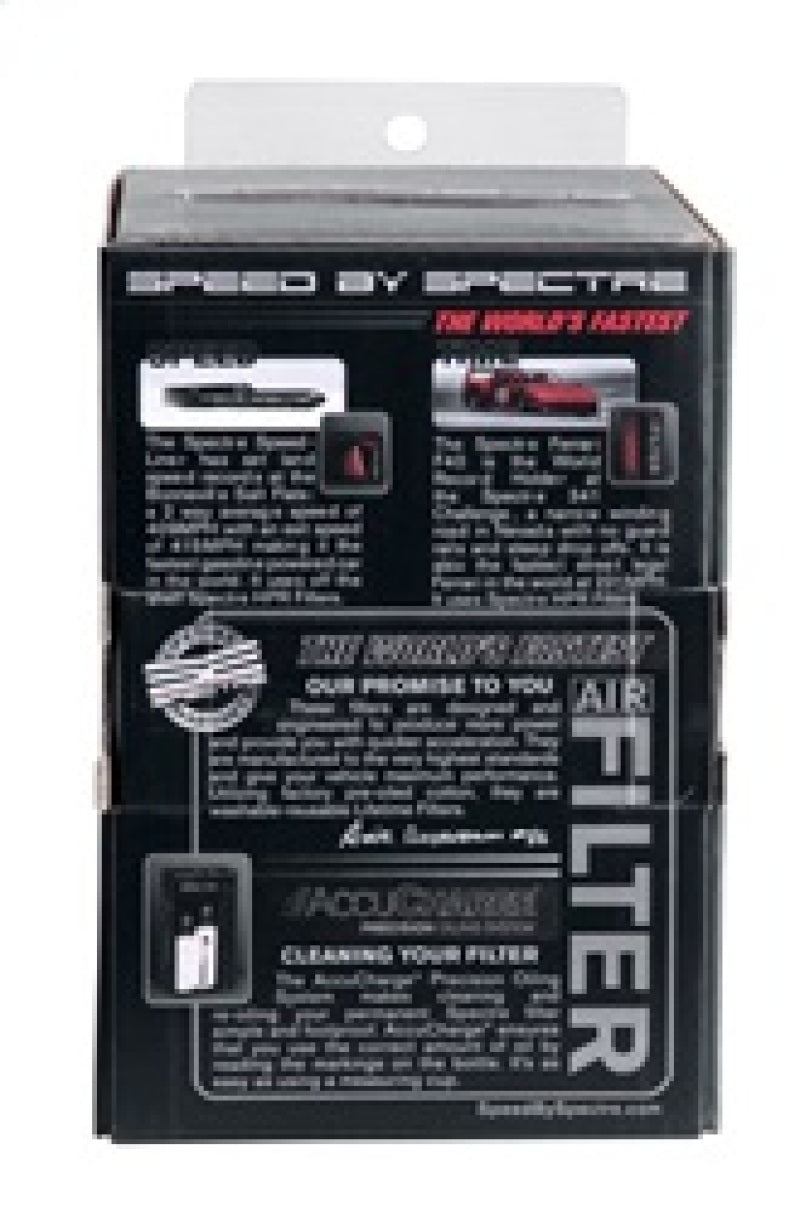 Spectre Adjustable Conical Air Filter 2-1/2in. Tall (Fits 3in. / 3-1/2in. / 4in. Tubes) - Black Spectre Air Filters - Universal Fit  AXOPROS