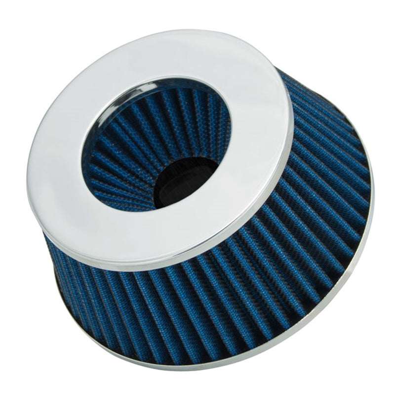 Spectre Adjustable Conical Air Filter 2-1/2in. Tall (Fits 3in. / 3-1/2in. / 4in. Tubes) - Blue Spectre Air Filters - Universal Fit AXOPROS