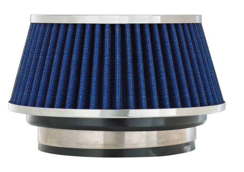 Spectre Adjustable Conical Air Filter 2-1/2in. Tall (Fits 3in. / 3-1/2in. / 4in. Tubes) - Blue Spectre Air Filters - Universal Fit AXOPROS