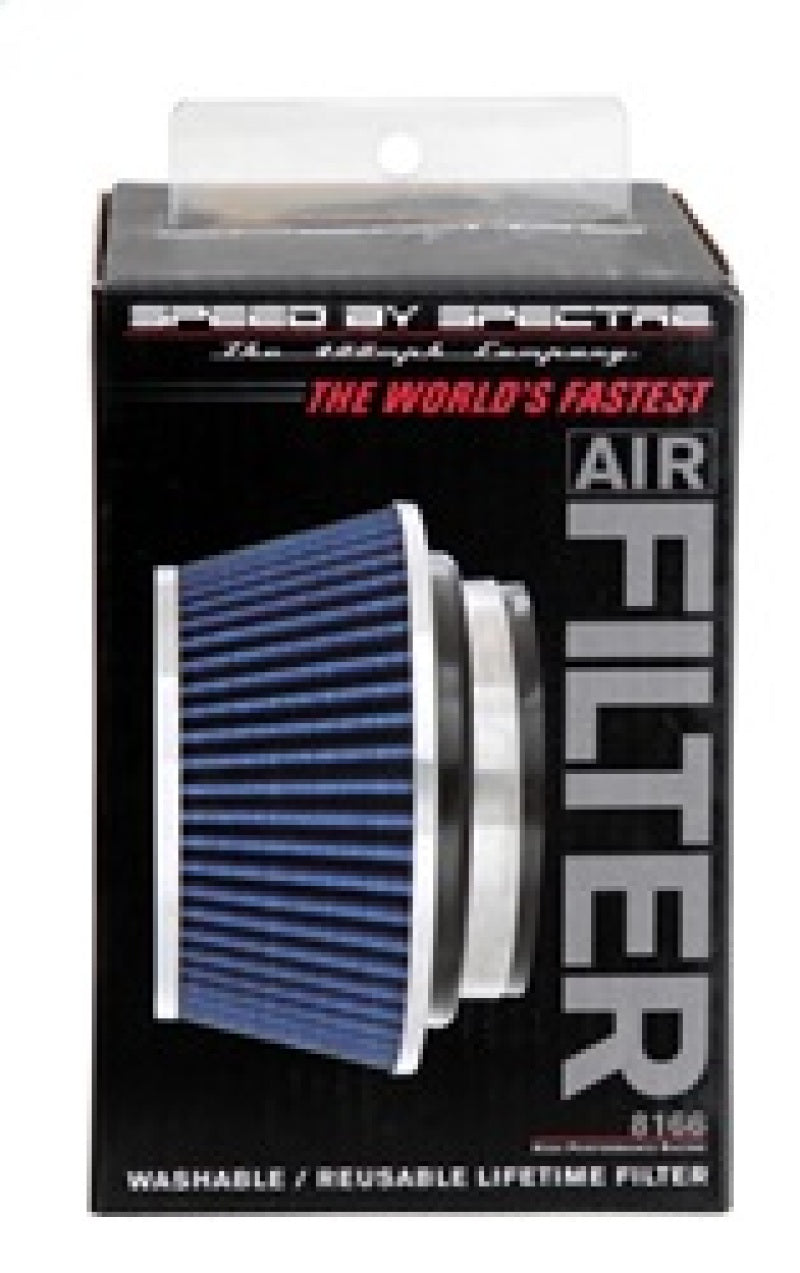 Spectre Adjustable Conical Air Filter 2-1/2in. Tall (Fits 3in. / 3-1/2in. / 4in. Tubes) - Blue Spectre Air Filters - Universal Fit AXOPROS