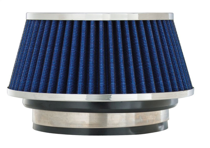 Spectre Adjustable Conical Air Filter 2-1/2in. Tall (Fits 3in. / 3-1/2in. / 4in. Tubes) - Blue Spectre Air Filters - Universal Fit AXOPROS