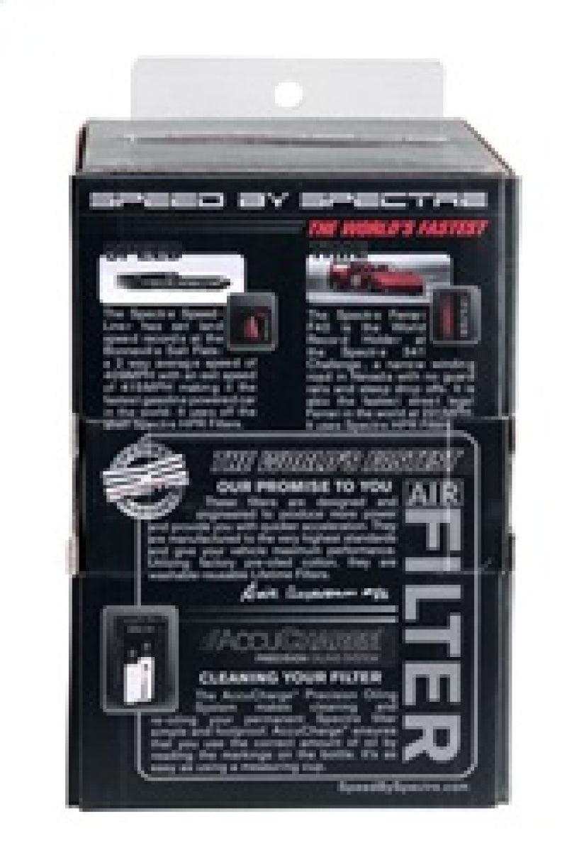 Spectre Adjustable Conical Air Filter 2-1/2in. Tall (Fits 3in. / 3-1/2in. / 4in. Tubes) - Red Spectre Air Filters - Universal Fit AXOPROS