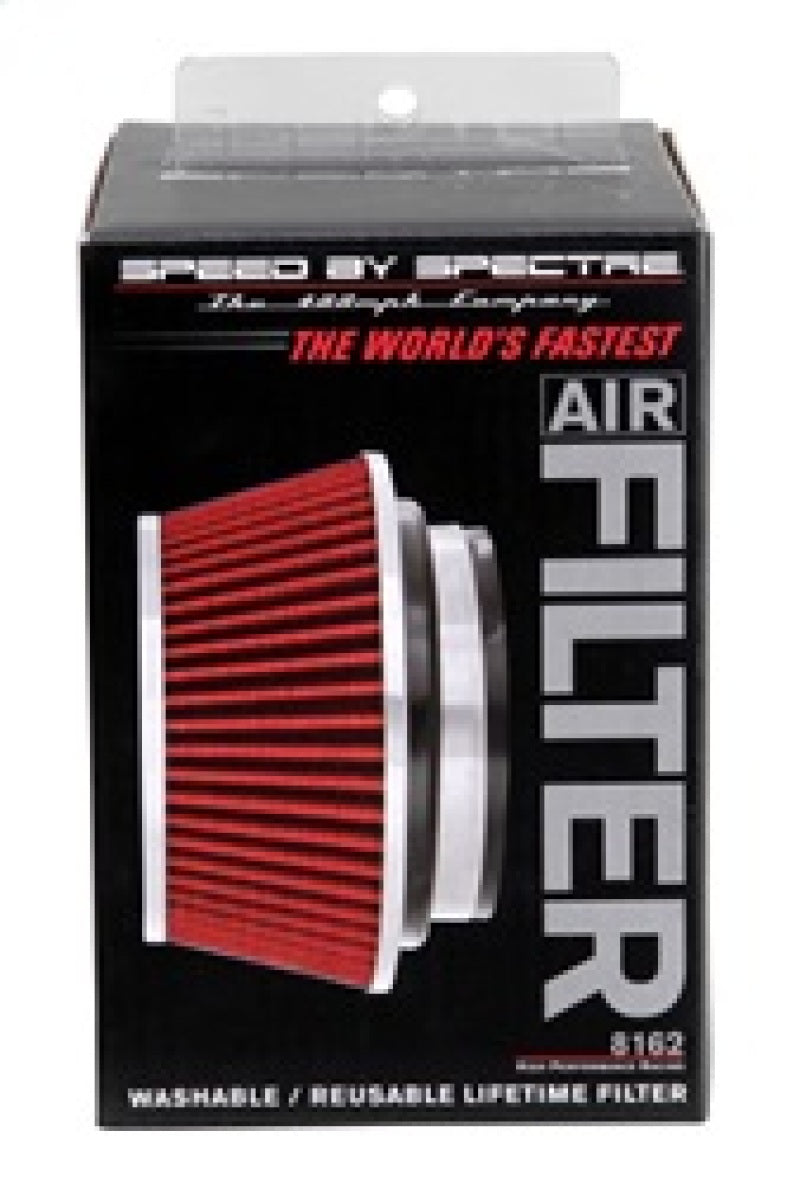 Spectre Adjustable Conical Air Filter 2-1/2in. Tall (Fits 3in. / 3-1/2in. / 4in. Tubes) - Red Spectre Air Filters - Universal Fit AXOPROS