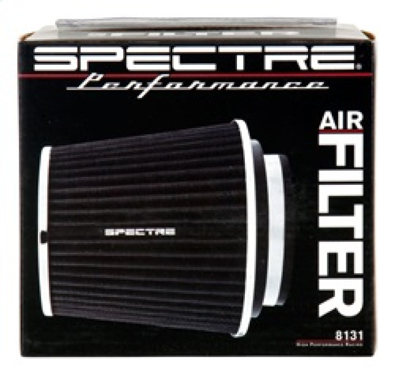 Spectre Adjustable Conical Air Filter 5-1/2in. Tall (Fits 3in. / 3-1/2in. / 4in. Tubes) - Black Spectre Air Filters - Universal Fit  AXOPROS