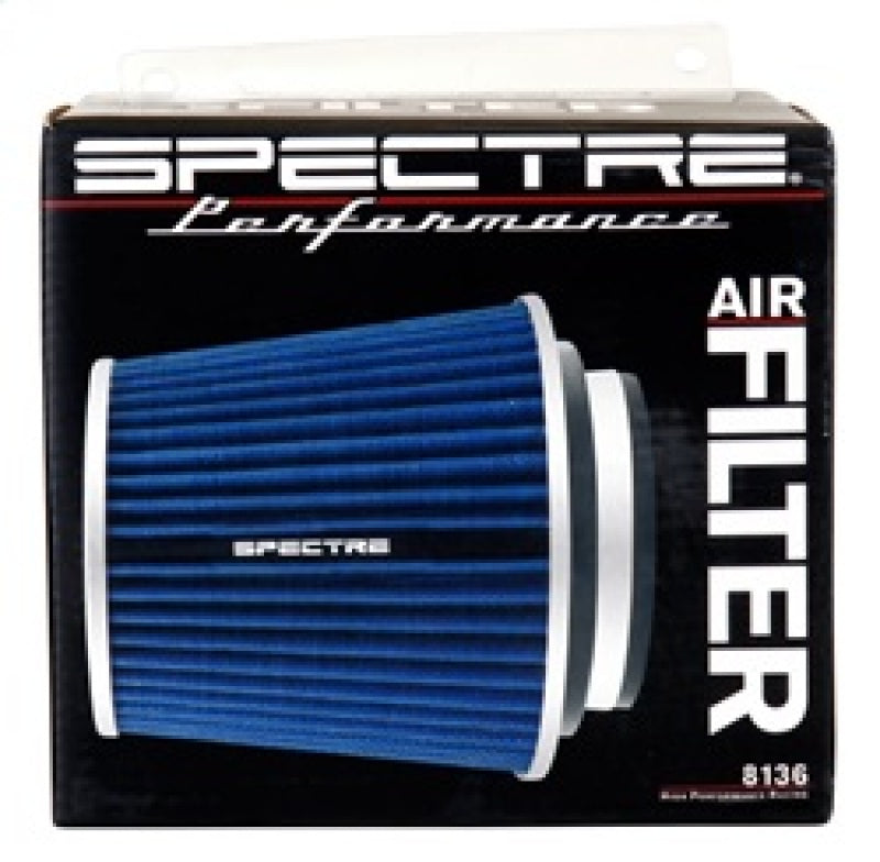Spectre Adjustable Conical Air Filter 5-1/2in. Tall (Fits 3in. / 3-1/2in. / 4in. Tubes) - Blue Spectre Air Filters - Universal Fit  AXOPROS