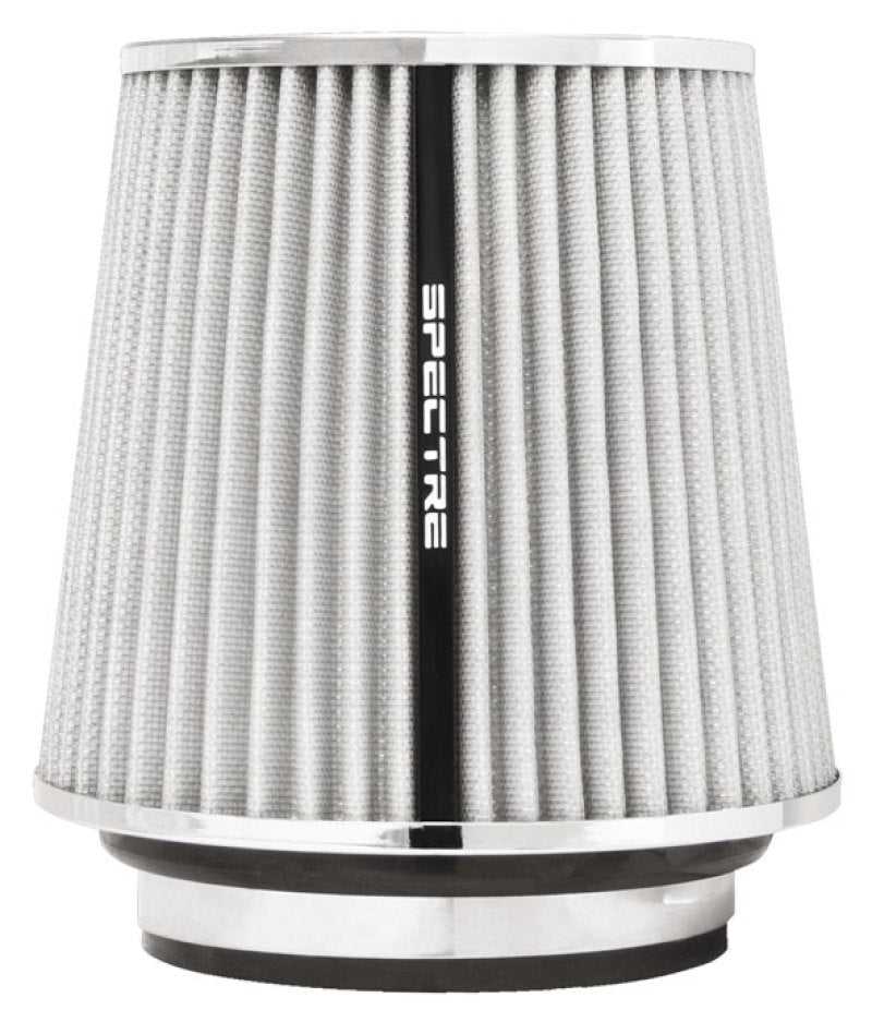 Spectre Adjustable Conical Air Filter 5-1/2in. Tall (Fits 3in. / 3-1/2in. / 4in. Tubes) - White Spectre Air Filters - Universal Fit  AXOPROS