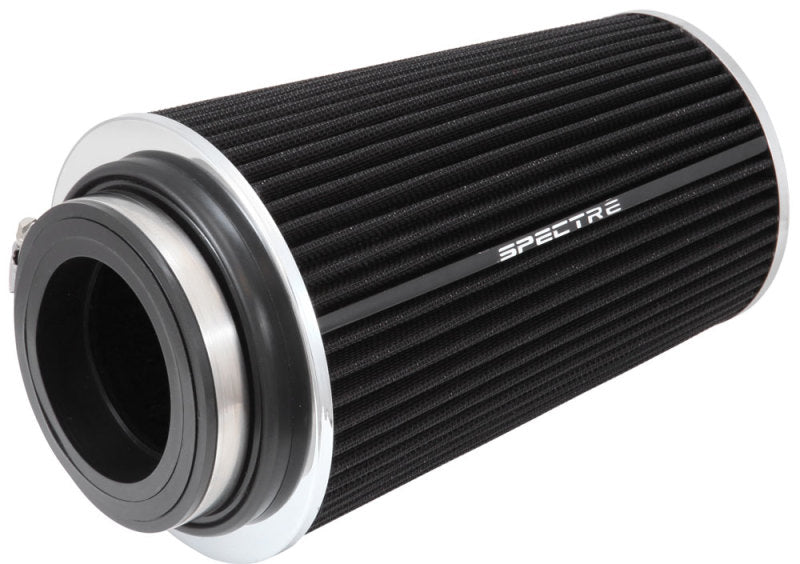 Spectre Adjustable Conical Air Filter 9-1/2in. Tall (Fits 3in. / 3-1/2in. / 4in. Tubes) - Black Spectre Air Filters - Universal Fit  AXOPROS