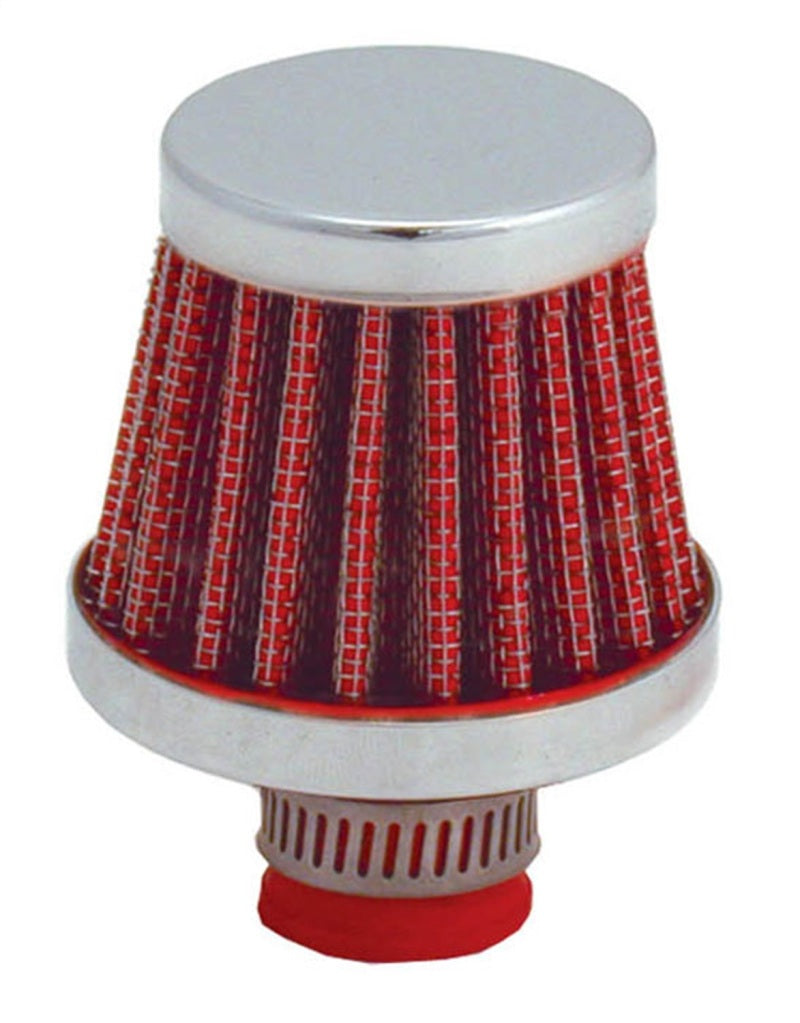 Spectre Breather Filter 10mm Flange / 2in. OD / 1-3/4in. Height - Red Spectre Engine Breather Filters AXOPROS