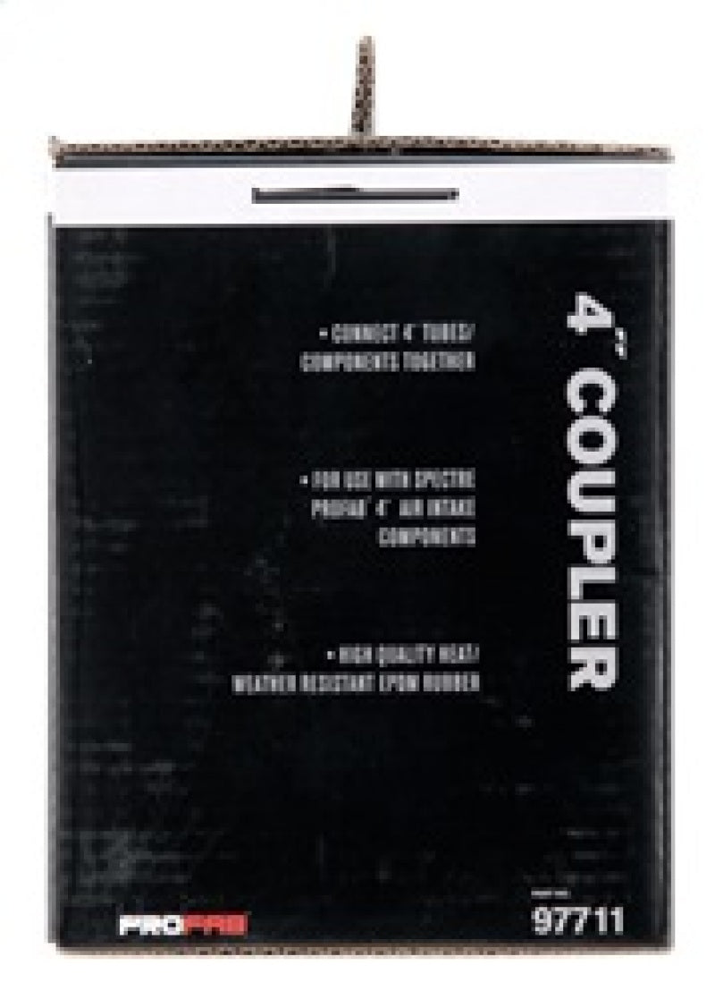 Spectre Coupler 4in. ID - Black Spectre Silicone Couplers & Hoses AXOPROS