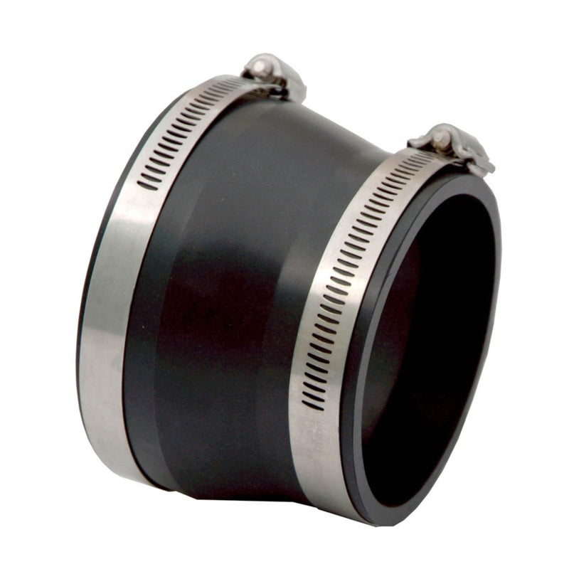 Spectre Coupler/Reducer 4in. to 3.5in. (PVC) - Black Spectre Silicone Couplers & Hoses AXOPROS