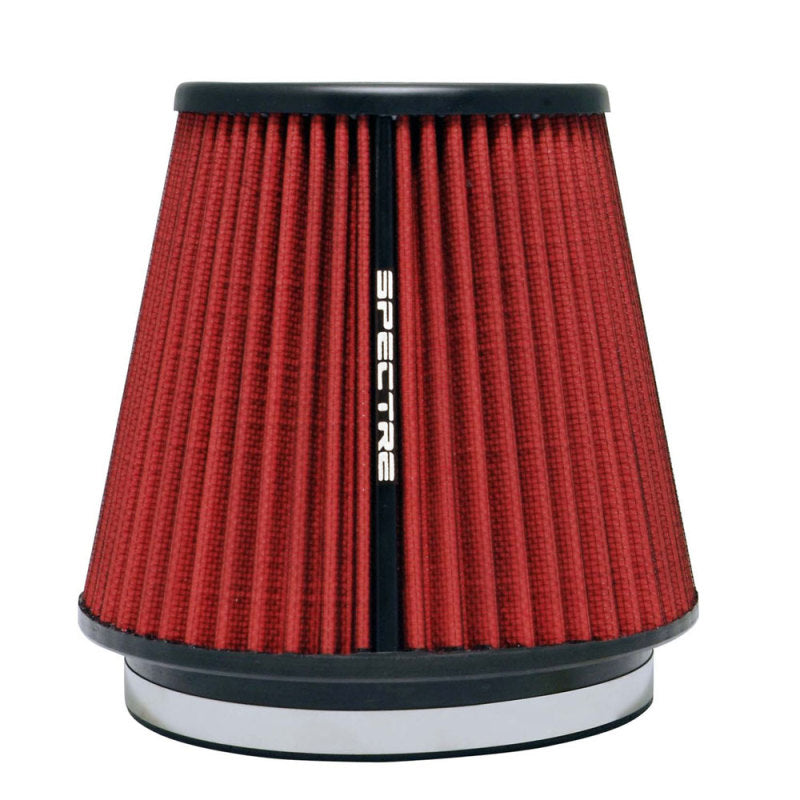 Spectre HPR Conical Air Filter 6in. Flange ID / 7.313in. Base OD / 7in. Tall - Red Spectre Air Filters - Universal Fit  AXOPROS