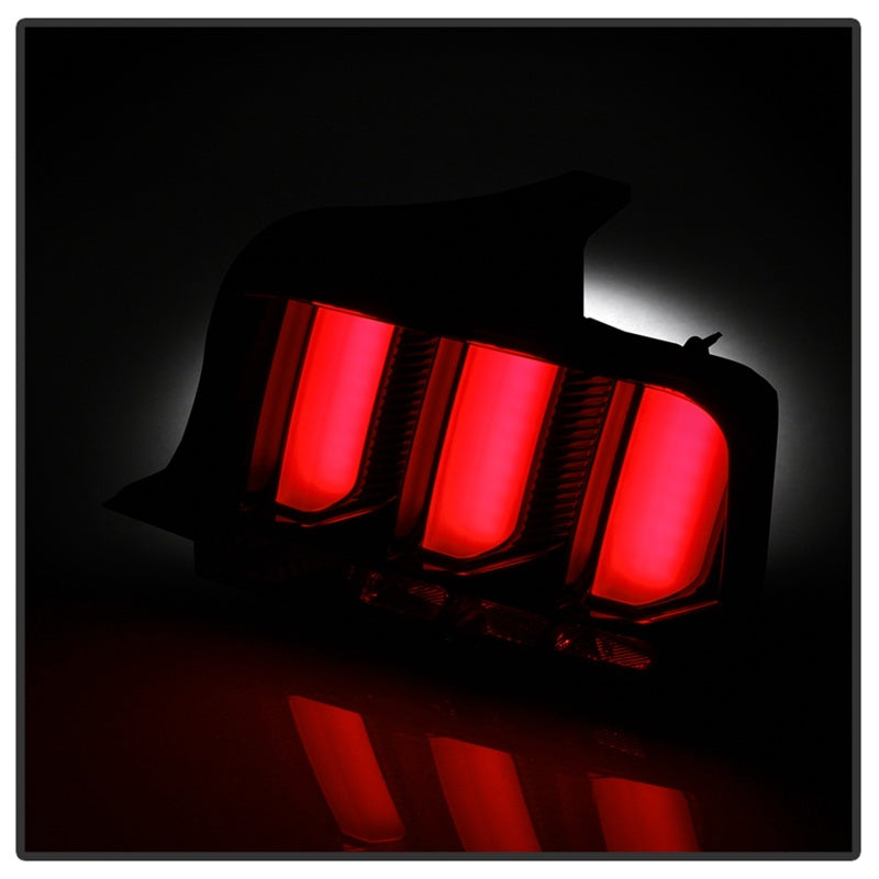 Spyder 05-09 Ford Mustang (Red Light Bar) LED Tail Lights - Black ALT-YD-FM05V3-RBLED-BK SPYDER Tail Lights AXOPROS