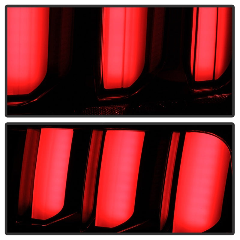 Spyder 05-09 Ford Mustang (White Light Bar) LED Tail Lights - Black ALT-YD-FM05V3-LED-BK SPYDER Tail Lights  AXOPROS