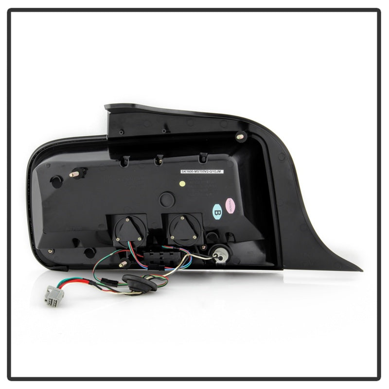Spyder 05-09 Ford Mustang (White Light Bar) LED Tail Lights - Black ALT-YD-FM05V3-LED-BK SPYDER Tail Lights  AXOPROS