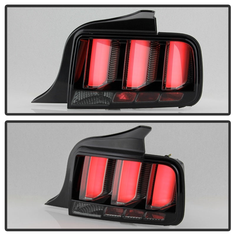 Spyder 05-09 Ford Mustang (White Light Bar) LED Tail Lights - Smoke ALT-YD-FM05V3-LED-SM SPYDER Tail Lights  AXOPROS