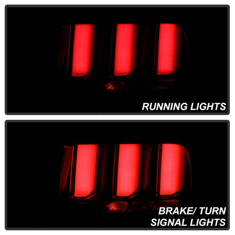 Spyder 05-09 Ford Mustang (White Light Bar) LED Tail Lights - Smoke ALT-YD-FM05V3-LED-SM SPYDER Tail Lights  AXOPROS