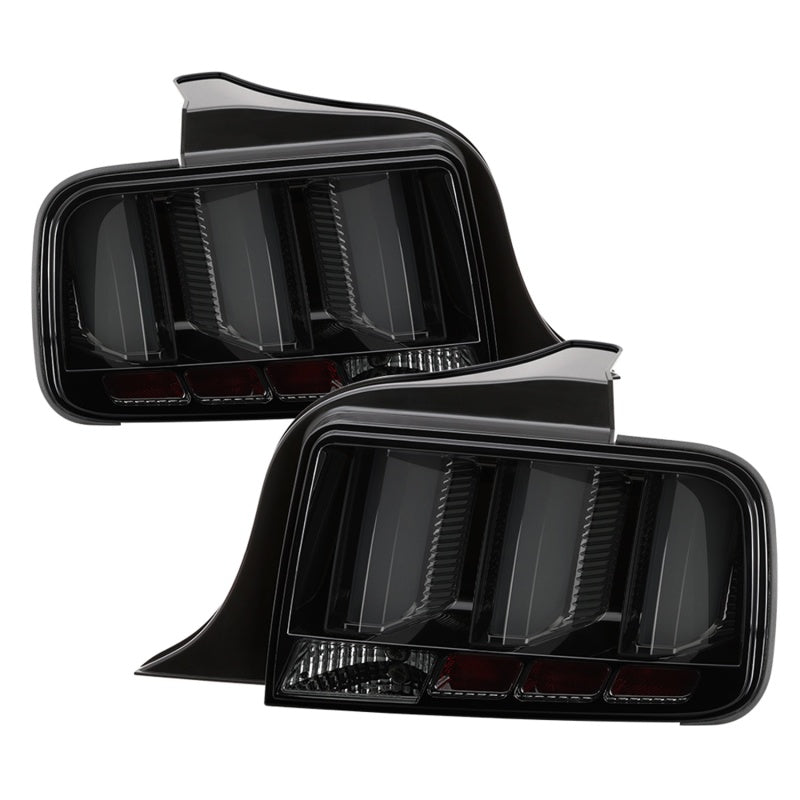 Spyder 05-09 Ford Mustang (White Light Bar) LED Tail Lights - Smoke ALT-YD-FM05V3-LED-SM SPYDER Tail Lights  AXOPROS