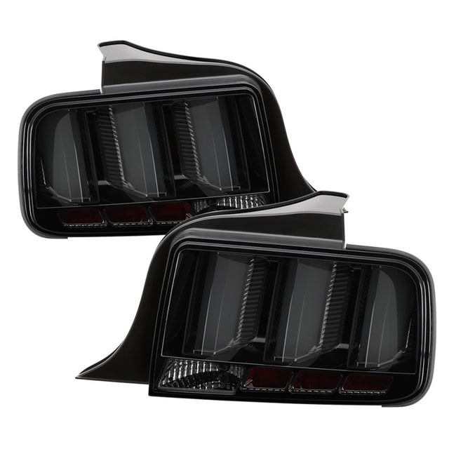 Spyder 05-09 Ford Mustang (White Light Bar) LED Tail Lights - Smoke ALT-YD-FM05V3-LED-SM SPYDER Tail Lights  AXOPROS