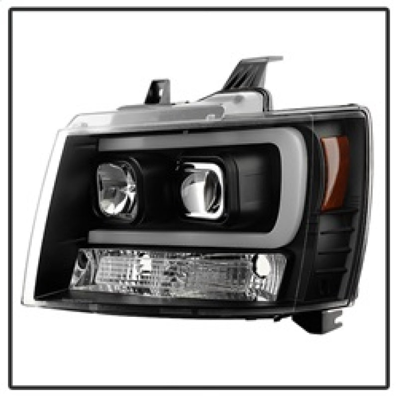 Spyder 07-14 Chevy Suburban/1500/2500/Tahoe V2 Projector Headlights Blk PRO-YD-CSUB07V2-DRL-BK SPYDER Headlights AXOPROS