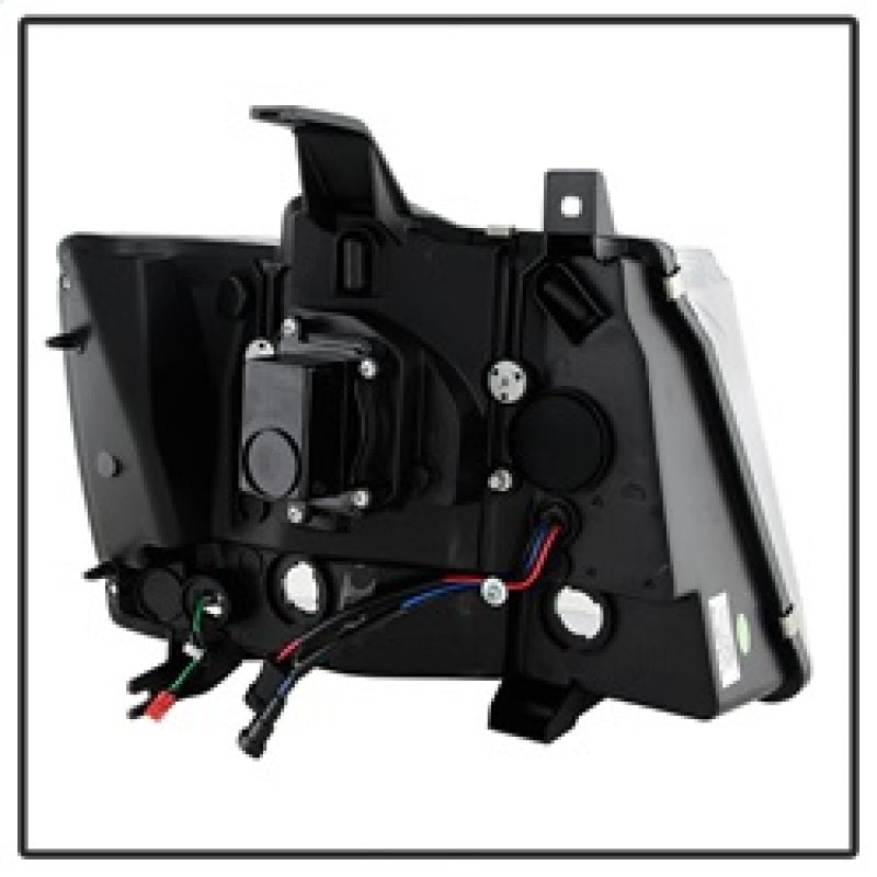 Spyder 07-14 Chevy Suburban/1500/2500/Tahoe V2 Projector Headlights Blk PRO-YD-CSUB07V2-DRL-BK SPYDER Headlights AXOPROS