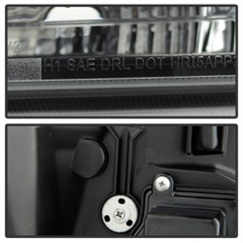 Spyder 07-14 Chevy Suburban/1500/2500/Tahoe V2 Projector Headlights Blk PRO-YD-CSUB07V2-DRL-BK SPYDER Headlights AXOPROS