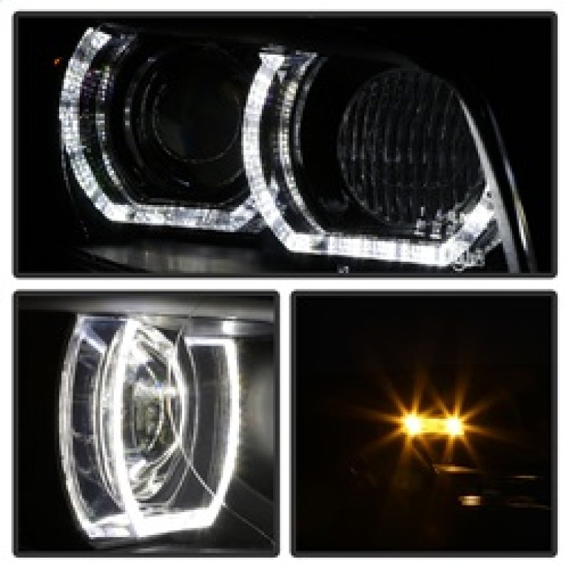 Spyder 08-10 BMW F92 3 Series Projector Headlights - LED DRL - Black (PRO-YD-BMWE9208-DRL-BK) SPYDER Headlights AXOPROS