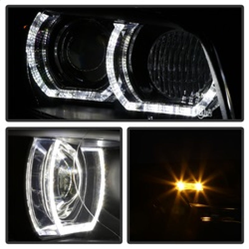Spyder 08-10 BMW F92 3 Series Projector Headlights - LED DRL - Black (PRO-YD-BMWE9208-DRL-BK) SPYDER Headlights AXOPROS