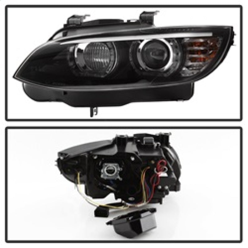 Spyder 08-10 BMW F92 3 Series Projector Headlights - LED DRL - Black (PRO-YD-BMWE9208-DRL-BK) SPYDER Headlights AXOPROS